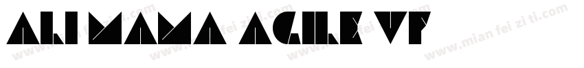 Ali mama Agile VF字体字体转换